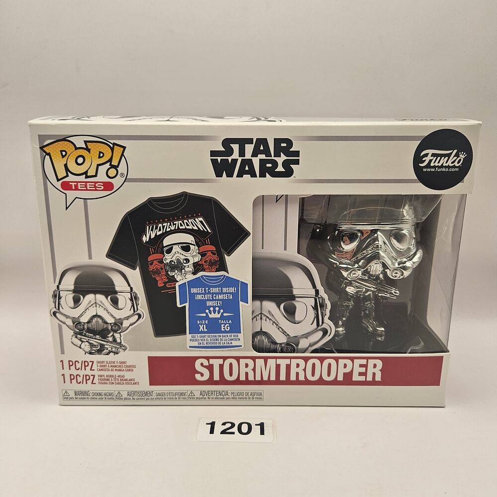 FUNKO POP FIGURE x XL TEE SHIRT COMBO STAR WARS STORMTROOPER SPECIAL EDITION